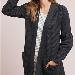 GUC Knitted and Knotted Balloon Sleeve Cardigan